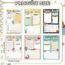 Eaasty 6 Pack Kids Pretend Play Notepads 4x6 Inch, Teachers | 6 Career Themes Dental Police Vet Makeup Restaurant, 40 Pages per Notepad for Toddlers Imaginative Activity and Learning