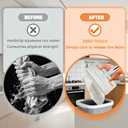 Snap Grip Mini Mop, Zero Touch No Wash Lazy Mop with One-Click Cloth Change, Compatible with Face Towels, Adjustable for Wet/Dry Floors, Tile, Hardwood, Corners (10 Reusable Cloths)