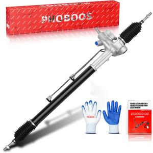 PHOBOOS Hydraulic Power Steering Rack and Pinion Assembly Compatible with Acura TSX 2004-2008, L4 2.4L. New Unit, Leak-proof, Direct Bolt-On Fit, Ref. 26-2720