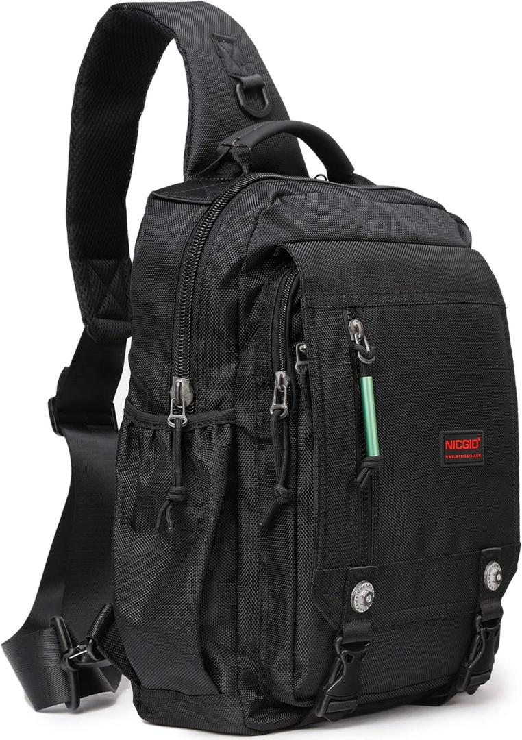 NICGID Sling Bags Chest Shoulder Backpacks, Laptop Backpack Crossbody Messenger Bag Travel Outdoor Men Women