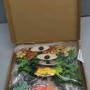 Interchangeable Welcome Sign for Front Door with 4 Seasonal Wreaths and 14 Changeable Icons, Farmhouse Front Door Signs, Door Decoration Porch Decor, Seasonal Wooden Home Sign home dcor (6wood)