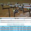 Sougayilang Surf Fishing Rod Carbon 3 Piece Spinning Fishing Rod for Travel - 11'