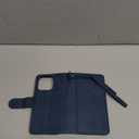 RANYOK Wallet Case for iPhone 16 Pro with RFID Blocking Card Holder, PU Leather Zipper Pocket Flip Folio Case for iPhone 16 Pro Case Wallet with Wrist Strap Kickstand Protective Case (Blue)