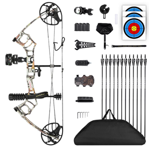 Lanneret Compound Bow and Archery Sets - Right Hand Archery Compound Bows 0-70 lbs Draw Weight Adjustable for Adults and BeginnersHunting Bow Kit for Beginner