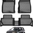 KUST Floor Mats for 2018-2022 Ford EcoSport Accessories, TPE Rubber All Weather Car Mats for EcoSport, Front Rear 2 Row Liners, High Edges, Non-Slip (US Model Only)