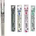 Pilot 4 Colors Ballpoint Pen, Acroball 4 Extra Fine, Black, Red, Blue & Green (BKAB-45EF-CSP) (Clear + Refill Set)