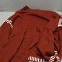 Dokotoo Sweaters for Women Fashion Solid Crewneck Loose Fit Long Sleeve Contrast Cable Knit Pullover Sweater Jumper Tops (XX-Large, Red)