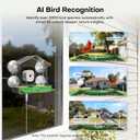Smart Bird Feeder with Window Camera, 2K HD Camera for Window Viewing, AI BirdSpecies Recognition & Instant Alerts, Sturdy Acrylic Outdoor, Alexa Compatible, Gift for Bird Lovers