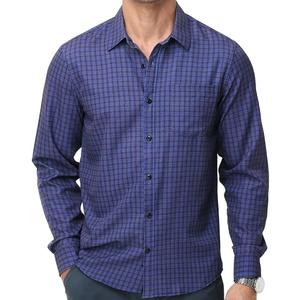 fohemr Mens Button Down Shirts Plaid Long Sleeve Dress Shirt Wrinkle Free Business Casual Gingham Shirt Tops Medium