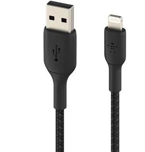 Belkin Braided Lightning To Usb-a Cable, 6,6ft