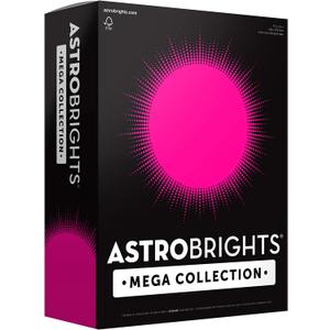 Astrobrights Mega Collection, Colored Paper, Bright Pink, 625 Sheets, 24 lb/89 gsm, 8.5" x 11" - MORE SHEETS! (91674)