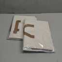 StorageWorks Closet Storage Bins, Trapezoid Organizer Box for Shelves, Fabric Clothes Bin, Foldable Organizing Baskets with Handles, Small, Ivory White, 3-Pack