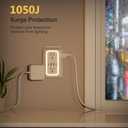 Wall Outlet Extender with Night Light, Power Plug Adapter Multi Plug Outlet Surge Protector with 4 USB Charging Ports (2 USB C), Adapter Spaced Outlets for Home Travel Office