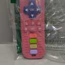 Baby Teether Toy for Babies 3-24 Months TV Remote Control Shape Chew Toy Teething Relief Baby Toys for Infants (Rose red)