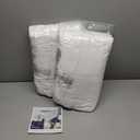 Amazon Basics Down Alternative Pillow for Back Side Sleepers, Medium Density, Standard Size, 26" x 20", 2-Pack, White