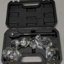 ELEAD 7-Piece 24-38mm Oil Filter Socket Wrench Set, 3/8'' Drive Oil Filter Cap Removal Tool, Oil-change Kit with 3/8'' Drive Ratchet Wrench Handle, Compatible with Toyota BMW Audi VW Porsche Vehicles