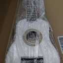 21 Inch Guitar Small Acoustic Guitar for Beginners 6- String Wooden Guitar White