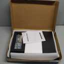 WESTREE Dual Monitor Stand Riser, Wood and Steel Multi-Purpose Desktop Storage Stand for 2 Monitors for Computer, Laptop, Printer, TV, Rustic Brown (Large)