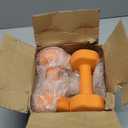 Yes4All Neoprene Coated Dumbbell Hand Weight Sets of 2 - Multiple Weight Options with 15 Colors, Anti-roll, Anti-Slip, Hexagon Shape (M. Dark Orange - 15lbs - Pair)