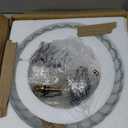 DATIEJIANG Gold Semi Flush Mount Ceiling Light, 12 Inch Vintage Crystal Light Fixture with 3-Light E26 Base, Modern Close to Ceiling Lamp for Bedroom Hallway Entryway Kitchen Foyer