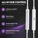 USB C Headphones for iPhone 17 16 Pro Max 16e 16 Plus 16Pro 15 Pro Max 15 Plus 15Pro, USBC Earbuds in-Ear Earphones Wired Type C Ear Buds with Mic Volume Control HiFi Stereo Noise Cancelling - 2Pack