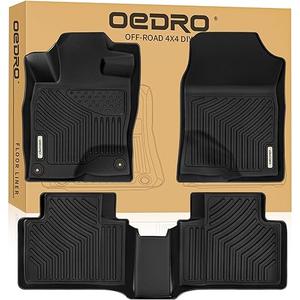 OEDRO Floor Mats Fit for Honda Civic Coupe/Sedan/Type R 2016-2021, 2017-2021 Honda Civic Hatchback, All-Weather TPE Custom Fit Floor Liners Includes 1st & 2nd Row