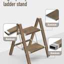 Mayi Plus 2 Step Stool Foldable, Aluminum, Lightweight Step Ladder
