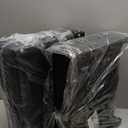 Sheenive Stadium Seats for Bleachers with Back Support, Bleacher Seats with Backs and Cushion Wide, Padded Portable Folding Comfort Stadium Chair with Shoulder Strap, Perfect for Sports Events (Black)