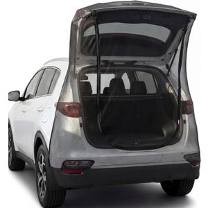 Yahenda SUV Tailgate Mesh Screen for Camping, Car Tailgate Tent Shade, Breathable Bug Screen with Magnetic Design, UV Protection Privacy Cover, Car Camping Accessories (X-Large, Full Wrap, Black)