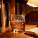 JERIO Husband Whiskey Glass,Christmas Gift for Husband, Anniversary or Birthday Gift for Him from Wife,Romantic Husband Gifts Idea,Funny Bourbon & Whiskey 9.5 Oz Gifts for Men