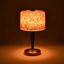 Salt lamp with Touch dimmer Control USB Himalayan Salt lamp Natural Rock lamp high Transparency PC lampshade (excluding USB Adapter)