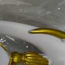 White Elephant Statue Set, Lucky Elephant Sculpture for Home and Office Decor, Coffee Table and Shelf Decor