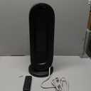 Space Heater for Indoor Use, 1500W Electric Heaters with 100 Oscillation, 1-12H Timer, Remote, Tower Heater Quick 2s PTC Ceramic Heating, Safety Heater for Office, Bedroom, Large Room (Black)