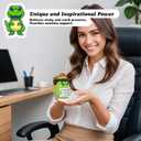 mini Positive Dinosaur Crochet Dinosaur Gift for Adults mini Dinosaur Figures Dinosaur Stuff,Kids Son Daughter mom Boy Girl Birthday Gifts