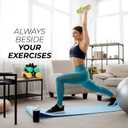 Yes4All Neoprene Coated Dumbbell Hand Weight Sets of 2 - Multiple Weight Options with 15 Colors, Anti-roll, Anti-Slip, Hexagon Shape (Rack Only, Q. Black)