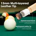 JX Pool Cues for Adults or Kids 36inch 58inch Billiard House Cue Sticks for Child Hardwood Billiard Cue Sticks 13mm Glue-on Tips,Set of 22-Pieces Design