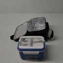 EAST OAK Cordless Electric Lunch Box for Adults, Heated Lunch Box Battery Powered with Automatic Heating, 5.5 Cups Portable Food Warmer with Removable Tray Divider (Blue)