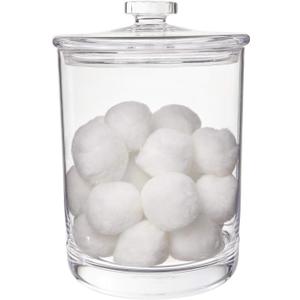 STORi 60-Ounce Premium Quality Clear Plastic Apothecary Jar (Set of 1 - 60 Ounces)