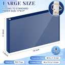 4 Pcs 11 x 17 Inch View Binders with Cover Pocket 1 Inch 3 Rings Heavy Duty View D Ring Binders Economy Holds 11" x 17" Paper for Artwork Blueprints, Office, Home, Work Places (Blue)