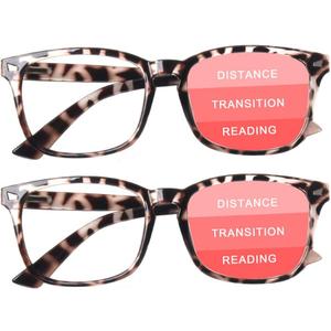 SIGVAN Progressive Multifocal Computer Glasses Women Men Blue Light Blocking Reading Glasses Spring Hinge Readers + 2.00