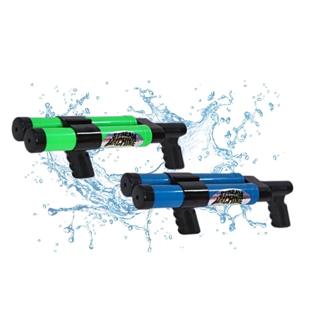 Stream Machine DB-1200 Pack of 2, Double Barrel Long Range Water Launcher