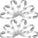 TICONN 12PCS Hose Clamp Set - 1''2'' 304 Stainless Steel Worm Gear Hose Clamps for Pipe, Intercooler, Plumbing, Tube and Fuel Line