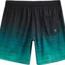maamgic Mens Swim Trunks Quick Dry Swim Shorts with Mesh Lining Funny Swimwear Bathing Suits 7inch (Black, M)