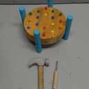 Wooden Baby Workbench Pounding Hammer Toy for Toddlers,STEM Educational Preschool Learning Toys for Kids.