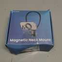 Magnetic Neck Phone Holder for Recording, Hands Free POV/Vlog Video Filming, 4 in 1 Phone Chest Mount for Cooking/Riding/Indoor/Outdoor, Content Creator Essentials for iPhone Android GoPro DJ (Black)