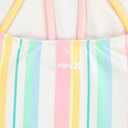 Hurley Girls One Piece Swimsuit (7, Pale Ivory/Multi Stripe)