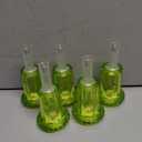 DenicMic St Patricks Day Decorations Solar Lights Outdoor 10 Pack Waterproof Green LED Stainless Steel Stake Outside Lights for Yard Pathway Garden Driveway Walkway Landscape Path Lighting