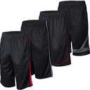 Essential Elements 4 Pack: Men's Dry Fit Sweatproof Active Athletic Performance Shorts(3xl)