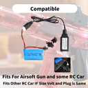 2 pcs 7.4V 1200mAh 5C Li-on Battery SM-2P Plug for Airsoft Gun Water Ball Gun Battery Gel Blaster