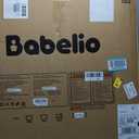 Babelio Baby Gate with Cat Door, CatPrivilege , Extra Wide 29-55" Cat Gate, 30" Tall Pressure Mounted Safety Gate for Large Openings, Stairs & Doorways, Auto Close, Black